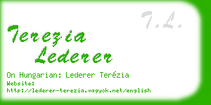 terezia lederer business card